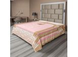 Abakuhaus Lenzuolo Da Letto Princess, Interno Della Sala Da Ballo Del Castello Magico, Lampadari, Colonne, Regno, Stampa, Lenzuolo Morbido E Confortevole Per Un Letto Decorativo, 1 Pezzo, 244 Cm X 205 Cm, Rosa Pesca Cipria.