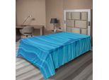 Abakuhaus Lenzuolo Con Motivi Marini, Sagoma Di Squalo Tra Le Onde Dell'acqua, Stampa Grafica Con Motivi Marini, Lenzuolo Morbido E Confortevole Per Un Letto Decorativo, 1 Pezzo, 260 Cm X 168 Cm, Blu
