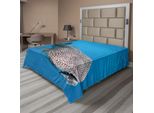 Abakuhaus Lenzuolo Con Animali Marini, Squalo Balena Predators Hunter Acqua Cristallina Sotto Il Mare Stampa, Lenzuolo Morbido E Confortevole Per Un Letto Decorativo 1 Pezzo 266 Cm X 260 Cm, Blu