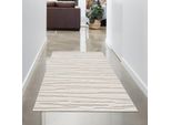 Tappeto Di Design In Crema Con Motivo Astratto Dimensioni - 80 X 300 Cm