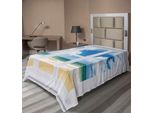 Abakuhaus Lenzuolo Da Letto, Strant House Finestra Con Vista Sull'oceano Sole E Sabbia, Morbido E Confortevole Lenzuolo Superiore Per Un Letto Decorativo 1 Pezzo 190 Cm X 100 Cm, Blu Verde Acqua Sabbia Marrone