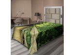 Abakuhaus Lenzuolo Naturale, Parco, Scena Estiva, Panorama, Ambiente, Ecologia, Natura, Vacanza, Avventura, Lenzuolo Morbido E Confortevole Per Un Letto Decorativo, 1 Pezzo, 260 Cm X 168 Cm, Verde Kaki