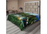 Abakuhaus Lenzuolo Hawaiano, Isola Delle Hawaii, Palme, Foresta, Verde, Cielo Estivo Nuvoloso, Luce Del Sole, Vista Sul Mare, Lenzuolo Morbido E Confortevole Per Un Letto Decorativo, 1 Pezzo, 260 Cm X 228 Cm, Marrone, Verde, Blu