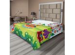 Abakuhaus Lenzuolo Da Letto Circo, Design Circo E Parco A Tema Giostra Divertimento Ed Eccitazione Tema Alberi Foresta, Morbido E Confortevole Lenzuolo Superiore Per Un Letto Decorativo 1 Pezzo 266 Cm X 260 Cm, Multicolore