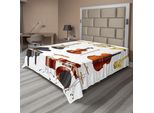 Abakuhaus Lenzuolo Musicale, Collezione Di Strumenti Musicali Orchestra Sinfonica Concerto Composizione Tema Stampa, Lenzuolo Morbido E Confortevole Per Un Letto Decorativo 1 Pezzo 244 Cm X 205 Cm, Multicolore