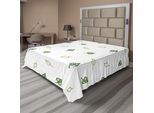 Abakuhaus Lenzuolo, Stile Moderno E Minimalista Con Motivo Astratto, Stampa Artistica, Lenzuolo Morbido E Confortevole Per Un Letto Decorativo, 1 Pezzo, 266 Cm X 260 Cm, Verde