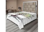 Abakuhaus Lenzuolo Musicale, Albero Musicale, Chiave Musicale Autunnale, Foglia, Design Creativo, Lenzuolo Superiore Morbido E Confortevole Per Un Letto Decorativo, 1 Pezzo, 266 Cm X 260 Cm, Multicolore