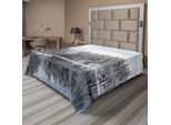 Abakuhaus Lenzuolo Da Letto Bosco, Circondato Dalla Neve, Alberi In Una Fredda Giornata Invernale In Finlandia Riflessioni, Morbido E Confortevole Lenzuolo Superiore Per Un Letto Decorativo 1 Pezzo 275 Cm X 260 Cm, Bianco Marrone