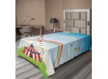 Abakuhaus Lenzuolo Da Letto Circus, Arcobaleno Circense E Palloncini Colorati Tema Libertà Festival Itinerante Cloudscape, Lenzuolo Morbido E Confortevole Per Un Letto Decorativo 1 Pezzo 190 Cm X 100 Cm, Multicolore