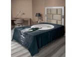 Abakuhaus Lenzuolo Subacqueo, Sirena, Silhouette Notturna, Raggi Di Luna Piena, Stampa Artistica Mitica, Lenzuolo Morbido E Confortevole Per Un Letto Decorativo, 1 Pezzo, 260 Cm X 168 Cm, Nero Grigio