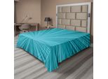 Abakuhaus Lenzuolo Teal, Disegno Astratto A Vortice Con Grafica Stilizzata Monocromatica Che Raffigura Fuochi D'artificio, Lenzuolo Morbido E Confortevole Per Un Letto Decorativo 1 Pezzo 275 Cm X 260 Cm, Turchese Teal