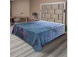 Abakuhaus Lenzuolo Mystiker, Antenna Del Paesaggio Montano Mistico Con Alberi Autunnali Nella Nebbia Immagine Selvaggia, Lenzuolo Morbido E Confortevole Per Un Letto Decorativo 1 Pezzo 260 Cm X 228 Cm, Arancione Grigio