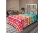 Abakuhaus Lenzuolo Con Frecce, Motivi Geometrici Etnici Aztechi E Maya Colorati E Frecce Arte Boema, Lenzuolo Morbido E Confortevole Per Un Letto Decorativo 1 Pezzo 190 Cm X 100 Cm, Multicolore