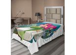 Abakuhaus Lenzuolo Subacqueo, Illustrazione Di Una Sirena Del Tuo Mondo Sottomarino, Stampa Paesaggistica Colorata, Lenzuolo Morbido E Confortevole Per Un Letto Decorativo, 1 Pezzo, 260 Cm X 168 Cm, Multicolore