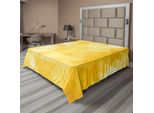 Abakuhaus Lenzuolo Giallo, Motivi Geometrici Sfumati Di Triangoli Astratti Con Motivi Illustrativi Moderni, Lenzuolo Morbido E Confortevole Per Un Letto Decorativo 1 Pezzo 260 Cm X 228 Cm, Giallo