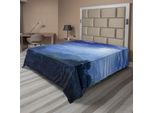 Abakuhaus Lenzuolo Fantasia, Luna Piena Nella Giungla Dello Sri Lanka Foresta Pluviale Nebbiosa Foresta Pluviale Tropicale Foto, Lenzuolo Morbido E Confortevole Per Un Letto Decorativo 1 Pezzo 260 Cm X 228 Cm, Verde E Blu