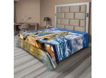 Abakuhaus London Lenzuolo, Ponte Storico Sulla Torre Sul Quotidiano Britannico Patrimonio Internazionale Della Gran Bretagna, Morbido E Confortevole Lenzuolo Superiore Per Un Letto Decorativo 1 Pezzo 275 Cm X 260 Cm, Multicolore