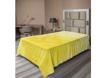 Abakuhaus Lenzuolo Giallo, Semplice Triangolo Sfumato Con Motivi Retrò A Mosaico Ondulati, Stampa Artistica, Lenzuolo Morbido E Confortevole Per Un Letto Decorativo, 1 Pezzo 260 Cm X 168 Cm, Giallo