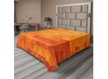 Abakuhaus Lenzuolo Arancione, Forme E Motivi A Mosaico Triangolari Con Stampa Digitale Astratta Effetto Pixel, Lenzuolo Morbido E Confortevole Per Un Letto Decorativo 1 Pezzo 275 Cm X 260 Cm, Arancione Bruciato