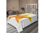 Abakuhaus Lenzuolo Giallo, Stella Singola Su Sfondo Normale, Stampa Natalizia, Lenzuolo Morbido E Confortevole Per Un Letto Decorativo, 1 Pezzo, 260 Cm X 168 Cm, Giallo E Bianco.