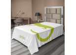 Abakuhaus Lenzuolo Reptil, Simpatica Illustrazione Di Lucertola Australiana, Mascotte Per Bambini, Stampa A Tema Safari, Lenzuolo Morbido E Confortevole Per Un Letto Decorativo, 1 Pezzo 190 Cm X 100 Cm, Verde Pistacchio E Bianco