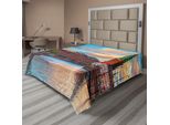Abakuhaus Lenzuolo Europeo, Panorama Estivo Scenografico Vicino A Copenaghen, Danimarca, Panorama Storico Della Città, Europa, Lenzuolo Morbido E Confortevole Per Un Letto Decorativo, 1 Pezzo, 275 Cm X 260 Cm, Multicolore