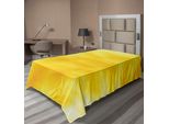 Abakuhaus Lenzuolo Giallo, Motivo Astratto Con Diversi Raggi Di Sole Estivi E Ombre Fantasiose, Lenzuolo Morbido E Confortevole Per Un Letto Decorativo, 1 Pezzo, 190 Cm X 100 Cm, Giallo
