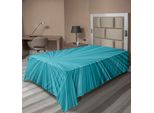 Abakuhaus Lenzuolo Teal, Disegno Astratto A Vortice Con Grafica Stilizzata Monocromatica Che Raffigura Fuochi D'artificio, Lenzuolo Morbido E Confortevole Per Un Letto Decorativo 1 Pezzo 190 Cm X 100 Cm, Turchese Teal
