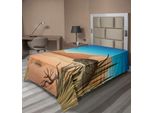 Abakuhaus Lenzuolo Reptile, Serpente Scontroso, Deserto Tropicale Erba Natura Veleno Vita Selvaggia Stampa, Morbido E Confortevole Lenzuolo Superiore Per Un Letto Decorativo 1 Pezzo 260 Cm X 168 Cm, Multicolore