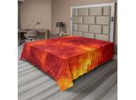 Abakuhaus Lenzuolo Arancione, Stampa Grafica Con Tema Fuoco, Esplosione, Fiamme Ardenti, Calore, Bruciante, Lenzuolo Morbido E Confortevole Per Un Letto Decorativo, 1 Pezzo, 266 Cm X 260 Cm, Arancione Giallo