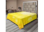 Abakuhaus Lenzuolo Giallo, Motivo Moderno A Mosaico Circolare Pixel Digitale Caratterizzato Dal Design Grafico Illustrativo, Lenzuolo Morbido E Confortevole Per Un Letto Decorativo 1 Pezzo 244 Cm X 205 Cm, Giallo