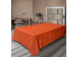 Abakuhaus Lenzuolo Arancione, Illustrazione Su Sfondo Normale Con Grafica Boema In Stile Retrò Dai Colori Vivaci, Lenzuolo Morbido E Confortevole Per Un Letto Decorativo 1 Pezzo 260 Cm X 168 Cm, Arancione