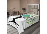 Abakuhaus Albero Della Vita Lenzuolo, Albero Della Terra Ecologico, Pianeta Vita Clima Arte Simbolica, Morbido E Confortevole Lenzuolo Superiore Per Un Letto Decorativo 1 Pezzo 260 Cm X 168 Cm, Verde Nero Blu