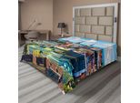 Abakuhaus Lenzuolo Europeo, Tallinn Estonia Antica Cattedrale Europea Architettura Stampa Vista Panoramica, Morbido E Confortevole Lenzuolo Superiore Per Un Letto Decorativo 1 Pezzo 275 Cm X 260 Cm, Multicolore