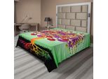 Abakuhaus Albero Della Vita Lenzuolo, Albero Dell'amore Magico Colorato Cuore E Foglie Rotonde E Radici Tema Della Vita, Lenzuolo Morbido E Confortevole Per Un Letto Decorativo 1 Pezzo 266 Cm X 260 Cm, Multicolore