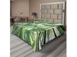 Abakuhaus Lenzuolo In Bambù, Foresta Pluviale Tropicale, Alti Alberi Di Bambù, Tema Esotico Asiatico, Natura Zen, Morbido E Confortevole Lenzuolo Superiore Per Un Letto Decorativo, 1 Pezzo, 275 Cm X 260 Cm, Verde