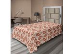 Abakuhaus Lenzuolo Paisley, Illustrazione Moderna Del Motivo Persiano Paisley E Stampa, Lenzuolo Morbido E Confortevole Per Un Letto Decorativo 1 Pezzo 190 Cm X 100 Cm, Arancione Pallido Pale Peach