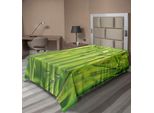 Abakuhaus Lenzuolo In Bambù, Finitura Con Germogli Di Bambù Naturali Nella Foresta Pluviale Tropicale Selvaggia Asian Feng Shui, Lenzuolo Morbido E Confortevole Per Un Letto Decorativo 1 Pezzo 190 Cm X 100 Cm, Verde