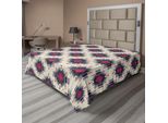 Abakuhaus Lenzuolo Colorato, Motivo Etnico Folcloristico Colorato Tribù Azteca First Nation Elaborato, Lenzuolo Morbido E Confortevole Per Un Letto Decorativo 1 Pezzo 244 Cm X 205 Cm, Multicolore