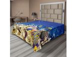Abakuhaus Lenzuolo Da Letto Oceano, Vita Sottomarina Natura Selvaggia Caraibi Vacanze Nel Mare Tropicale Vista Mare Tema Immagine, Morbido E Confortevole Lenzuolo Superiore Per Un Letto Decorativo 1 Pezzo 266 Cm X 260 Cm, Beige Blu