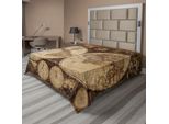Abakuhaus Lenzuolo Con Mappa Del Mondo, La Vecchia Mappa Del Mondo, In Stile Nostalgico Arte Atlante Storico Vintage, Morbido E Confortevole Lenzuolo Superiore Per Un Letto Decorativo 1 Pezzo 266 Cm X 260 Cm, Multicolore