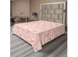 Abakuhaus Lenzuolo Naturale, Rami Di Ciliegio In Fiore Sakura, Illustrazione Artistica Classica Giapponese, Lenzuolo Morbido E Confortevole Per Un Letto Decorativo, 1 Pezzo, 244 Cm X 205 Cm, Bianco Pesca