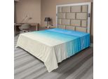 Abakuhaus Lenzuolo Ocean, Paradiso Sulla Spiaggia Nel Mar Dei Caraibi Tropicale Con Fantastico Cielo Tema Spiaggia, Morbido E Confortevole Lenzuolo Superiore Per Un Letto Decorativo 1 Pezzo 275 Cm X 260 Cm, Crema Navy