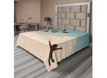 Abakuhaus Lenzuolo Con Uccelli, Silhouette Di Ragazzo Trasportato Dagli Uccelli, Ispirazione "Segui I Tuoi Sogni"", Morbido E Confortevole Lenzuolo Superiore Per Un Letto Decorativo, 1 Pezzo, 260 Cm X 228 Cm, Multicolore"