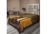 Abakuhaus Albero Della Vita Lenzuolo, Trittico L'anziano Ulivo Maturo Mediterraneo Grecia Arte Grafica, Morbido E Confortevole Lenzuolo Superiore Per Un Letto Decorativo 1 Pezzo 260 Cm X 168 Cm, Multicolore