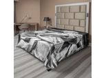 Abakuhaus Lenzuolo Retrò, Statua Di San Matteo Nella Basilica Di San Giovanni In Laterano A Roma Cathedra Con Colonne, Lenzuolo Morbido E Confortevole Per Un Letto Decorativo 1 Pezzo 260 Cm X 228 Cm, Grigio Chiaro