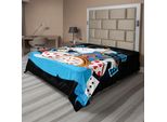 Abakuhaus Alice Nel Paese Delle Meraviglie Lenzuolo, Coniglietto Motion Cups Cuori E Fiori Personaggio Alice Stile Cartone Animato, Lenzuolo Morbido E Confortevole Per Un Letto Decorativo 1 Pezzo 244 Cm X 205 Cm, Multicolore