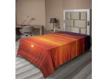 Abakuhaus Lenzuolo Ocean, Alba Sul Mare Mattina Costa Scenario Naturale Stampa, Morbido E Confortevole Lenzuolo Superiore Per Un Letto Decorativo 1 Pezzo 260 Cm X 168 Cm, Arancione Rosso Viola