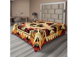 Abakuhaus Lenzuolo Arrow, Motivo Retrò Ispirato Ai Nativi Americani , Lenzuolo Morbido E Confortevole Per Un Letto Decorativo 1 Pezzo 275 Cm X 260 Cm, Arancione Giallo Rosso