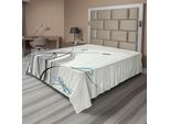 Abakuhaus Lenzuolo Con Libellule, Libellule Su Fiori E Rami Natura Fiorita Primavera Predatore Stampa Boho, Lenzuolo Morbido E Confortevole Per Un Letto Decorativo 1 Pezzo 260 Cm X 228 Cm, Multicolore